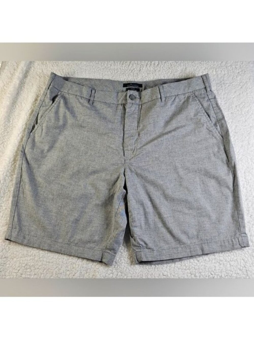 Marc Anthony Men's Luxury Chino Shorts Gray Size 40 Dress Shorts